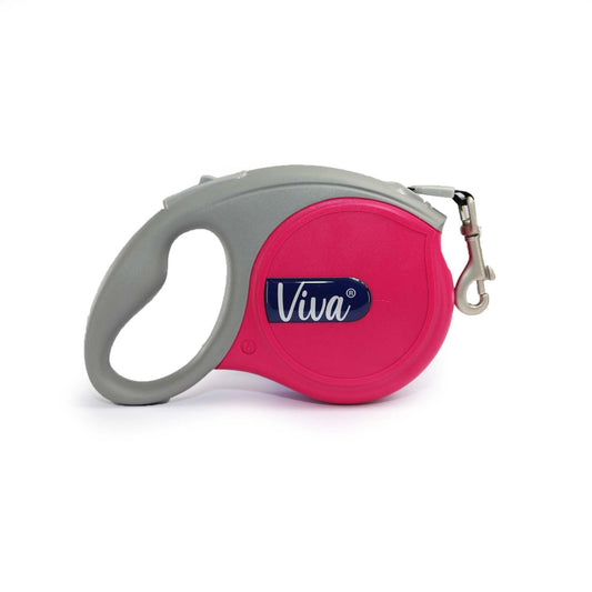 Ancol Viva Retractable Lead Med Pink - North East Pet Shop Ancol