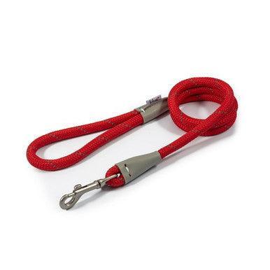 Ancol Viva Rope Lead Reflective Red 1.07mx12mm - North East Pet Shop ANCOL