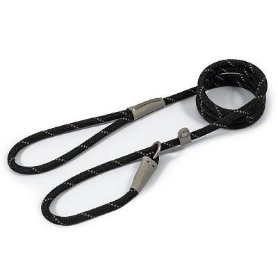 Ancol Viva Rope Refl Slp Lead Blk80mm - North East Pet Shop Ancol