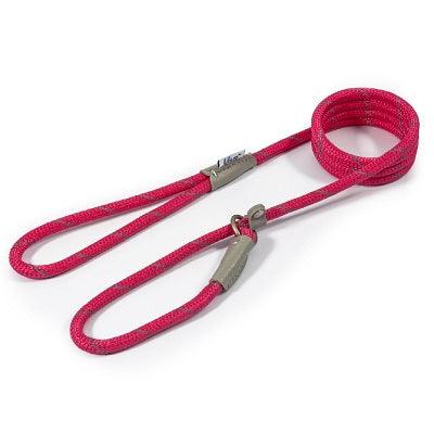 Ancol Viva Rope Refl Slp Lead Pnk80mm - North East Pet Shop Ancol