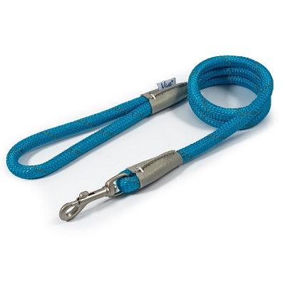 Ancol Viva Rope Refl Snp Lead Blu12mm - North East Pet Shop Ancol