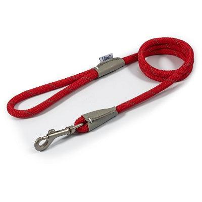 Ancol Viva Rope Refl Snp Lead Red1cm - North East Pet Shop Ancol