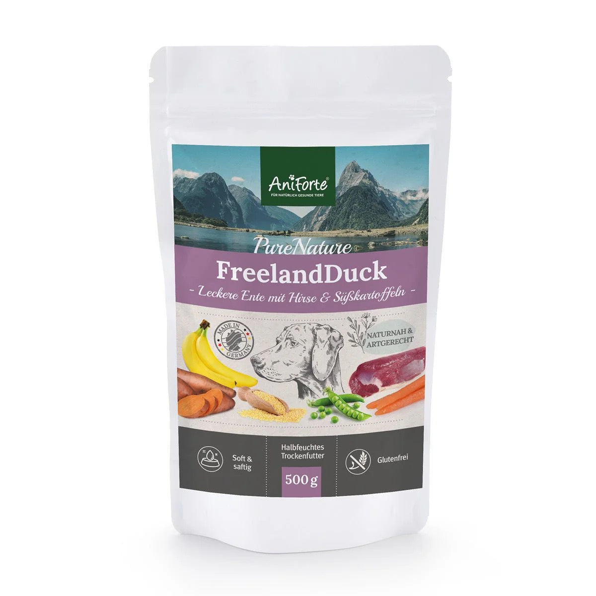 AniForte® Semi Moist Cold-Pressed Dog Food Duck - North East Pet Shop Aniforte