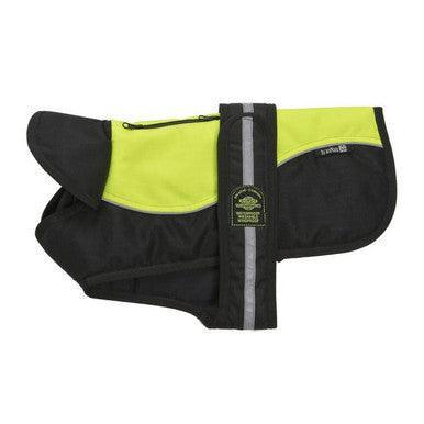 Animate Reflective Hi Viz Black Padded Underbelly Harness Coat 46cm - North East Pet Shop Animate