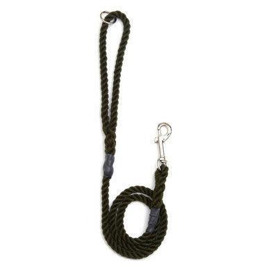 Animate Trigger Hook Rope Gun Dog Lead Olive 12mmx1.2m - North East Pet Shop Animate