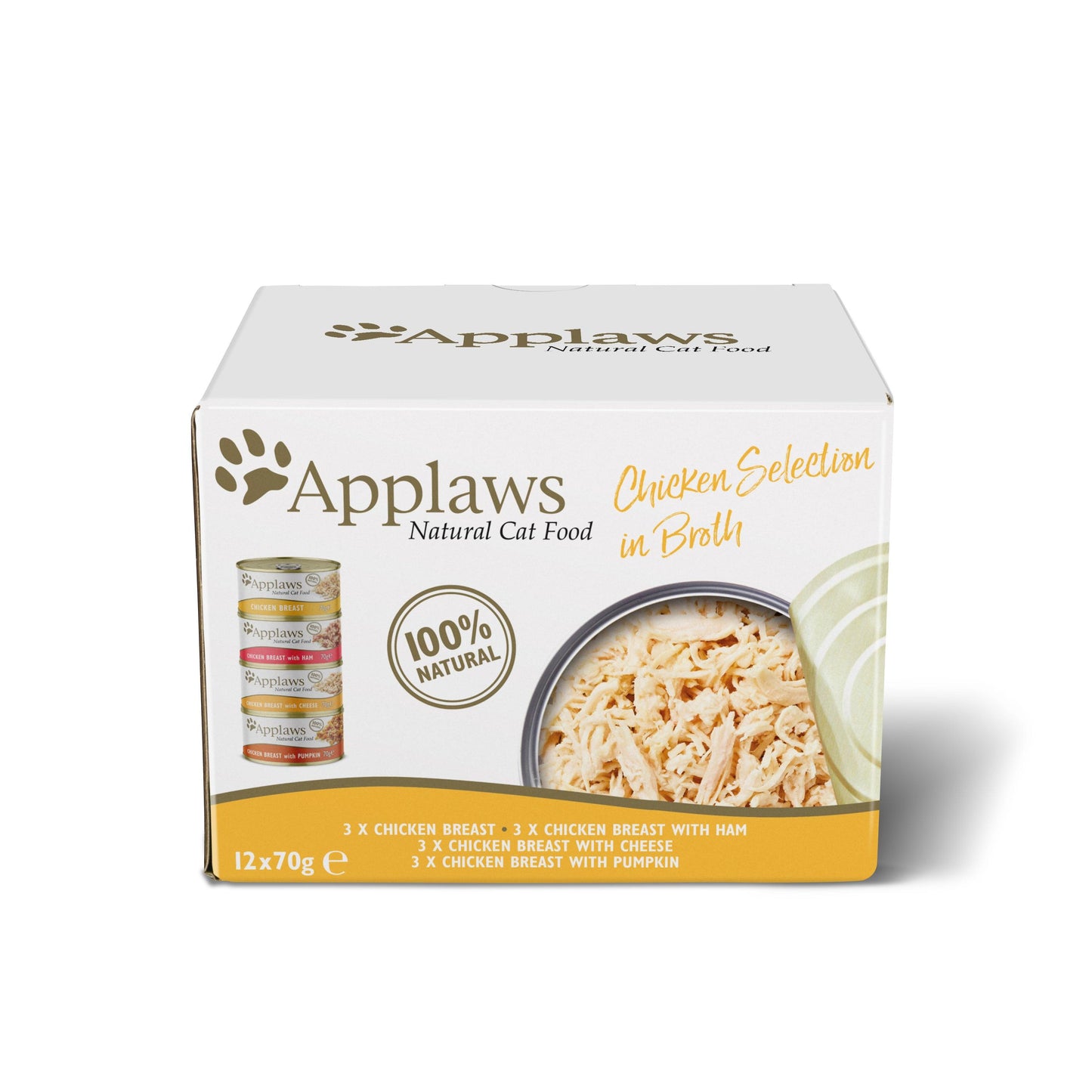 Applaws Cat Chicken Select Tins 48x70g - North East Pet Shop Applaws