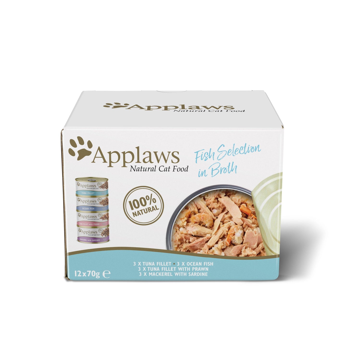 Applaws Cat Fish Selection Tin 48x70g - North East Pet Shop Applaws