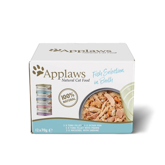 Applaws Cat Fish Selection Tin 48x70g - North East Pet Shop Applaws