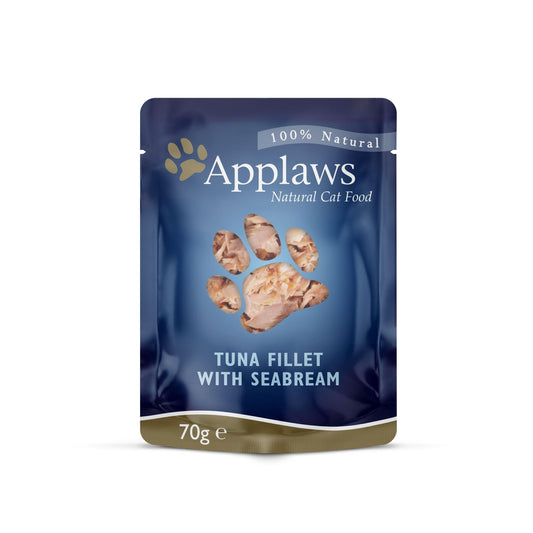 Applaws Cat Pch Tuna & Seabream 12x70g - North East Pet Shop Applaws