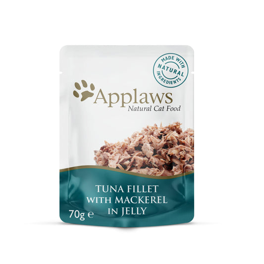 Applaws Cat Pch Tuna Mackrel Jel 16x70g - North East Pet Shop Applaws