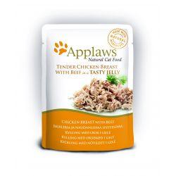 Applaws Cat Pouch Jelly Chicken & Beef, 70g - North East Pet Shop Applaws