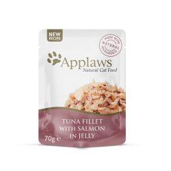 Applaws Cat Pouch Tuna Fillet with Salmon in Jelly, 70g - North East Pet Shop Applaws
