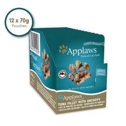 Applaws Cat Pouch Tuna with Whole Anchovy 12pk, 70g - North East Pet Shop Applaws