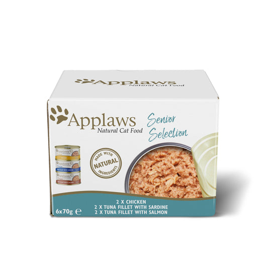 Applaws Cat Senior Mix Selec Tin 24x70g - North East Pet Shop Applaws