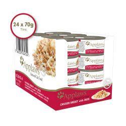Applaws Cat Tin Chicken & Duck, 24 x 70g - North East Pet Shop Applaws