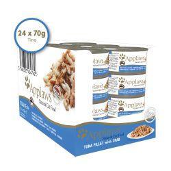 Applaws Cat Tin Tuna & Crab, 24 x 70g - North East Pet Shop Applaws