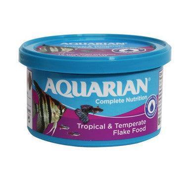 Aquarian Tropical Fish Flakes 25g Standard - North East Pet Shop Aquarian