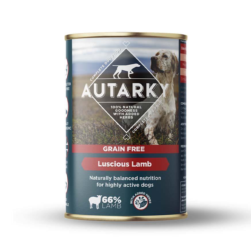 Autarky Grain Free Luscious Lamb Wet 12x395g - North East Pet Shop Autarky