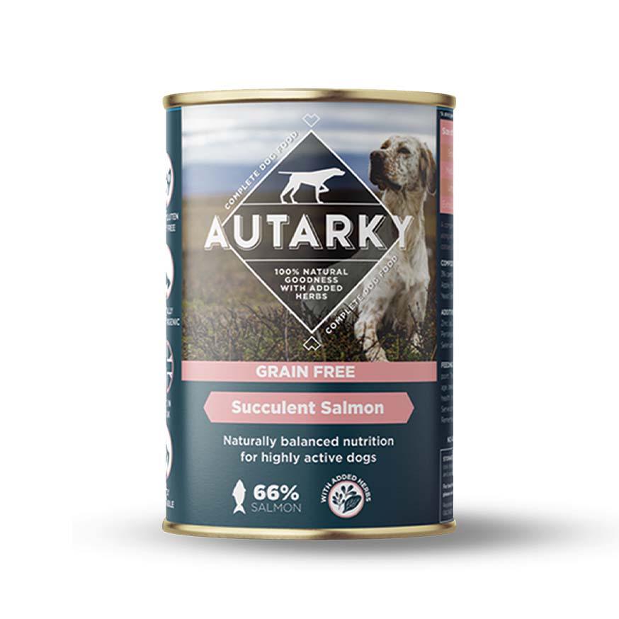 Autarky Grain Free Succulent Salmon Wet 12x395g - North East Pet Shop Autarky