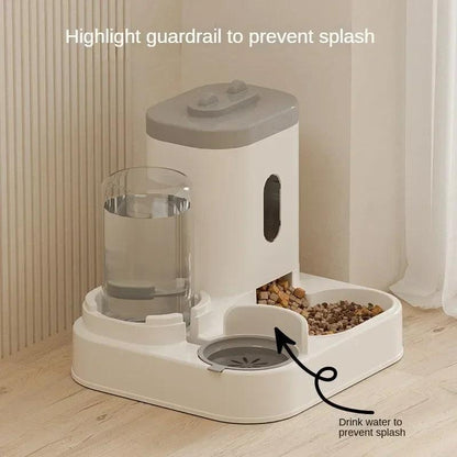 Automatic Feeder Cat Dog Food Bowl With Water Fountain Pet Large - North East Pet Shop Dog Shack UK