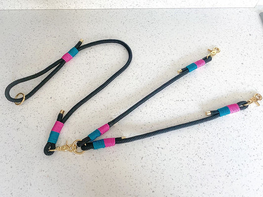 Double Rope Lead - Handmade Paracord Dog Lead