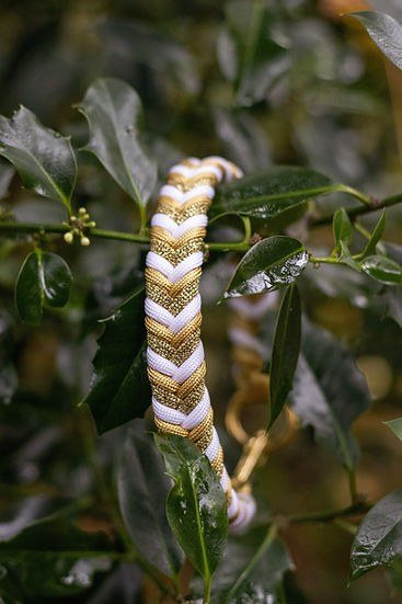 Yuletide Magic Braided - Handmade Paracord Dog Collar