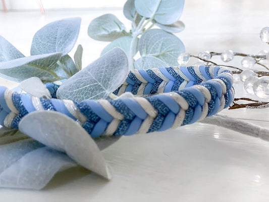 Let it snow Braided Collar - Handmade Paracord Dog Collar