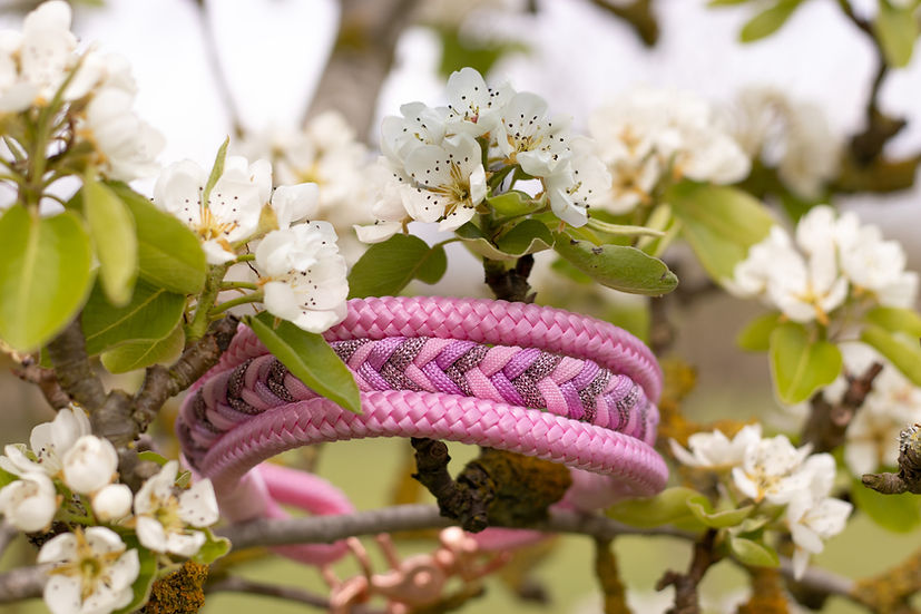 Pink Peony - Handmade Luxe Dog Collar