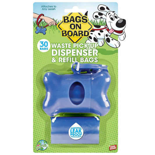 Bags On Board Bone Dispenser Blue x30 - North East Pet Shop Bags On Board