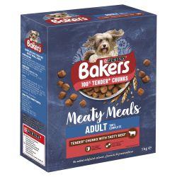 Bakers Meaty Meals Adult Dry Dog Food, 1kg - North East Pet Shop Bakers