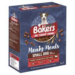 Bakers Meaty Meals Adult Dry Dog Food, 1kg - North East Pet Shop Bakers