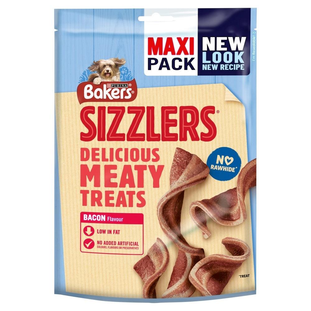 Bakers Sizzlers Maxi Bacon 5x185g - North East Pet Shop Bakers