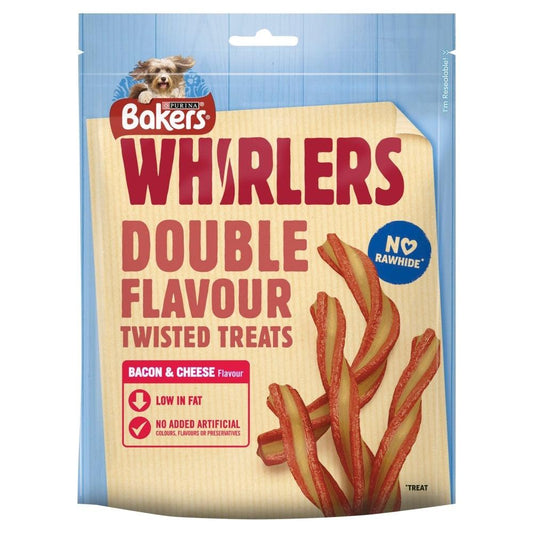 Bakers Whirlers Bacon & Cheese 6x130g - North East Pet Shop Bakers