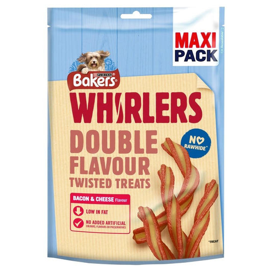 Bakers Whirlers Maxi Bacon&Cheese 5x270g - North East Pet Shop Bakers