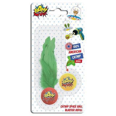 BAM Catnip Gun Refill Feather Balls - North East Pet Shop BAM