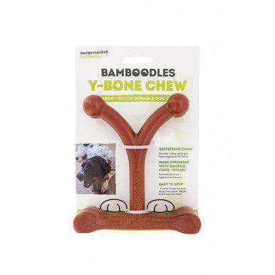 Bamboodles Y Bone Bacon Flavour Medium - North East Pet Shop Bamboodles