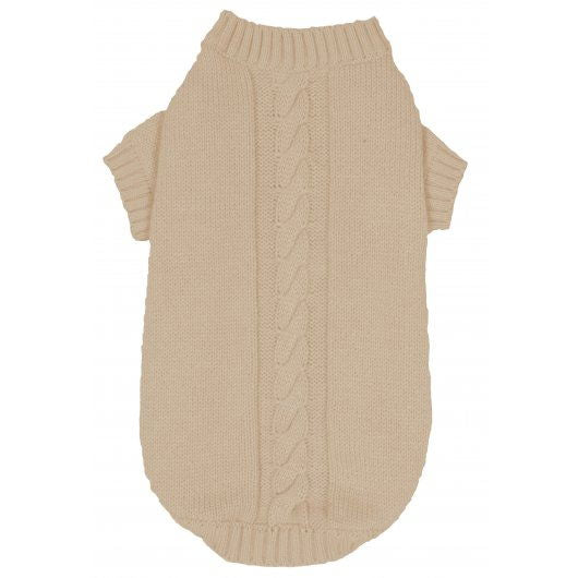 Banbury & Co Knitted Dog Jumper Ivory Medium - North East Pet Shop Banbury & Co