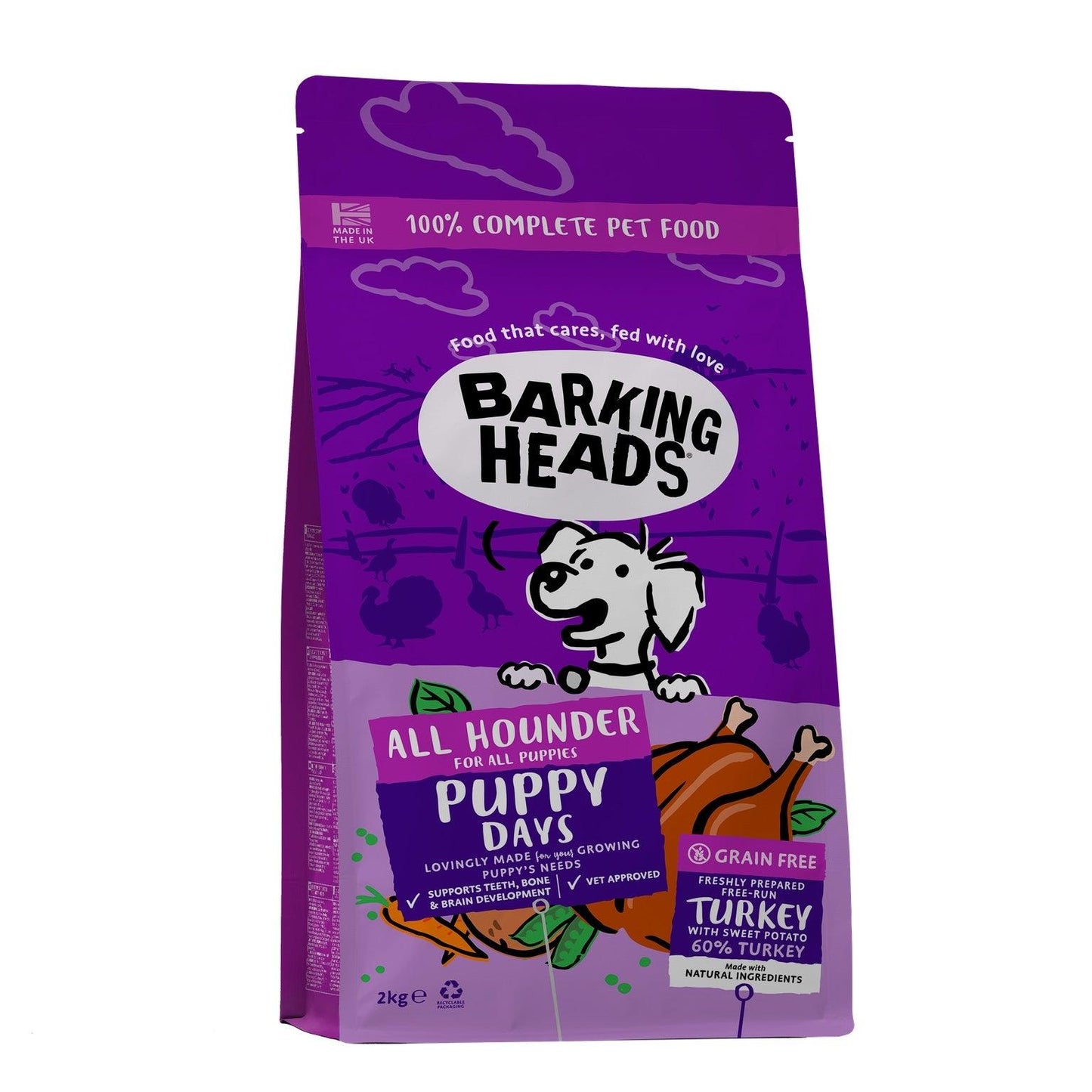 Barking Head All Hound Puppy Trk 4x2kg - North East Pet Shop Barking Heads