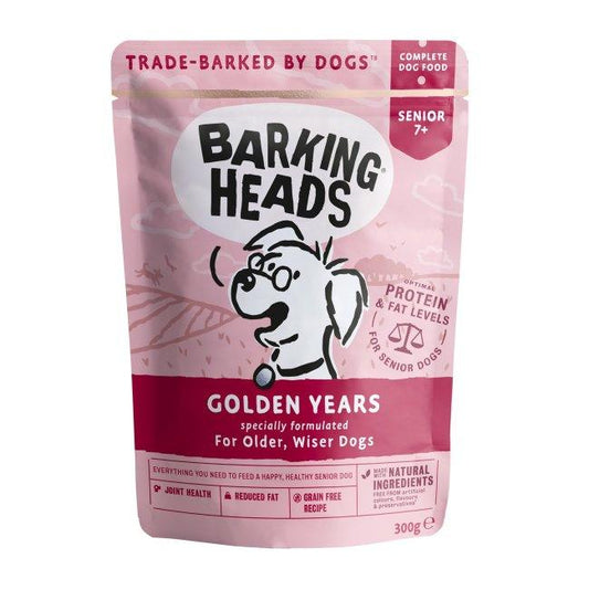 Barking Head Golden Years 10x300g - North East Pet Shop Barking Heads