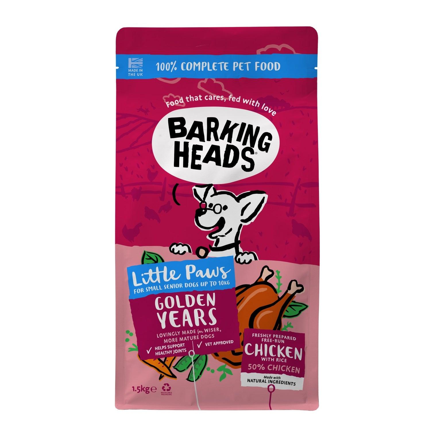 Barking Head Little Paws Gold Yr 4x1.5kg - North East Pet Shop Barking Heads