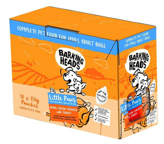 Barking Head Little Paws Wet C&T 10x150g - North East Pet Shop Barking Heads