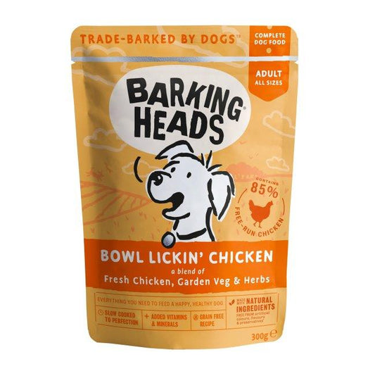 Barking Head Wet Bowl Chick 10x300g - North East Pet Shop Barking Heads