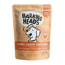 Barking Heads Bowl Lickin' Chicken Pouch 10 x 300g - North East Pet Shop Barking Heads