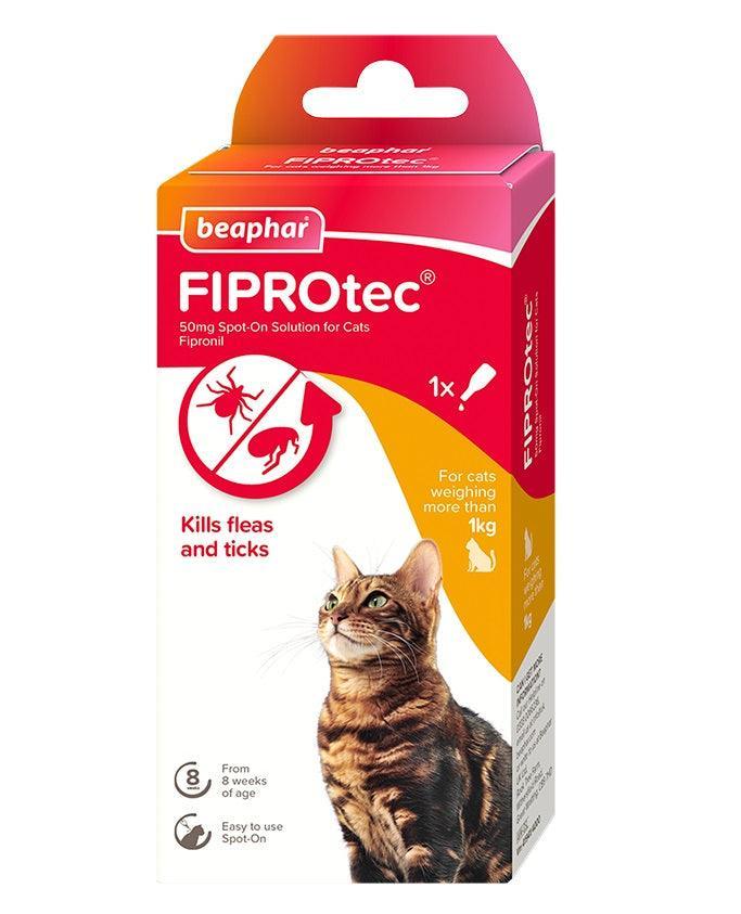 Beaphar FIPROtec Cat 1 pipettes x6 - North East Pet Shop Beaphar