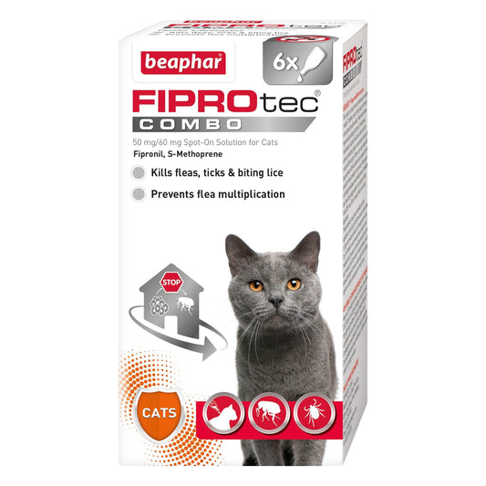 Beaphar FIPROtec COMBO Cat 6 pip x4 - North East Pet Shop Beaphar