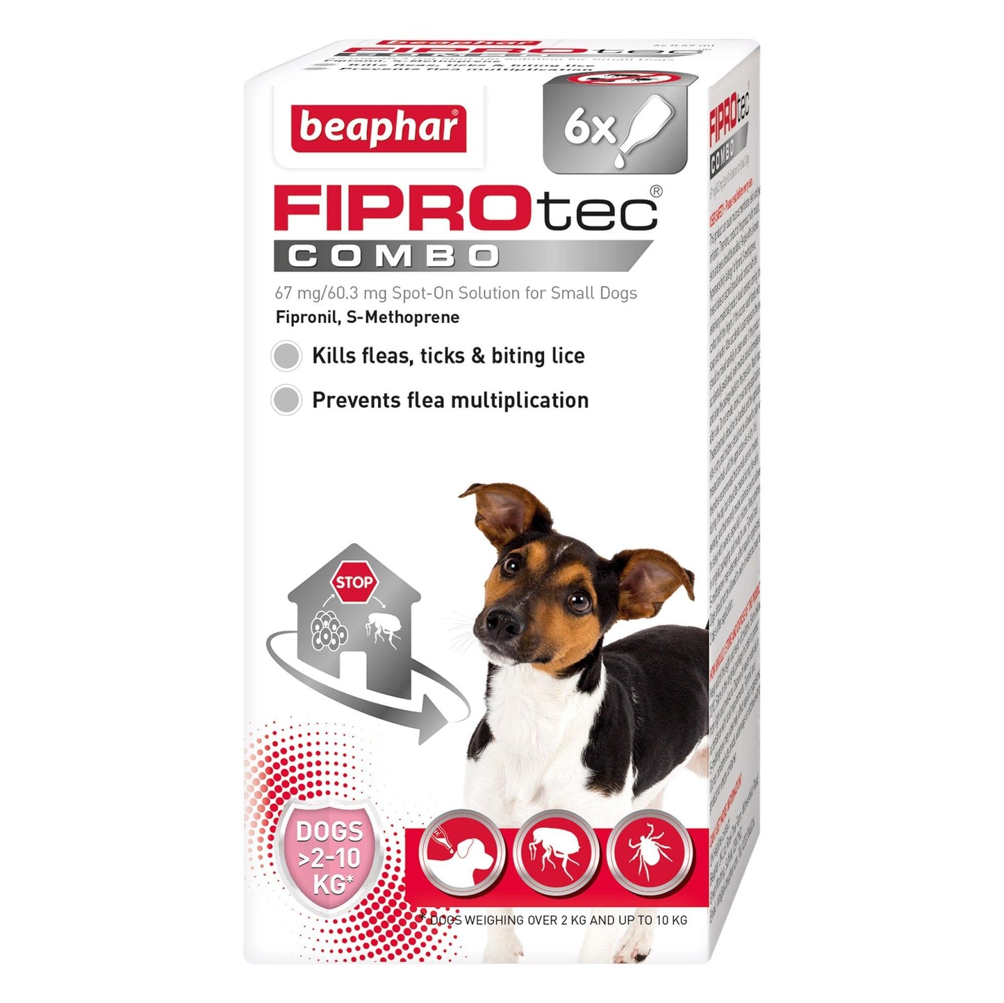 Beaphar FIPROtec COMBO Sml Dog 6 pip x4 - North East Pet Shop Beaphar