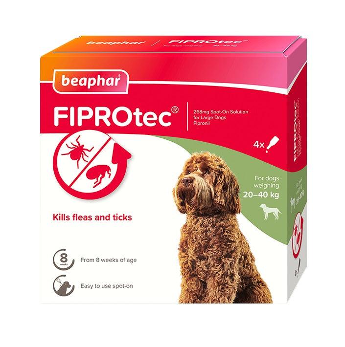 Beaphar FIPROtec Large Dog 4 pipette x6 - North East Pet Shop Beaphar