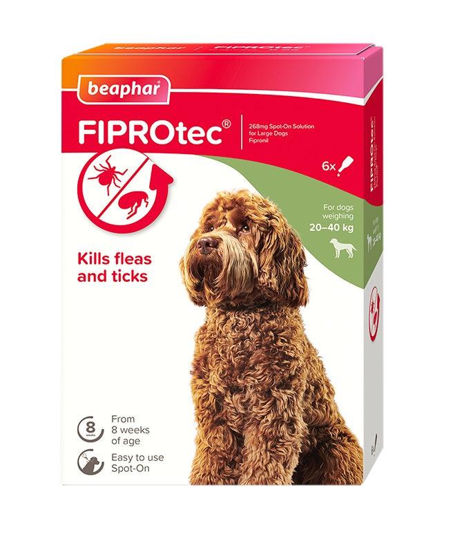 Beaphar FIPROtec Large Dog 6 pipette x6 - North East Pet Shop Beaphar