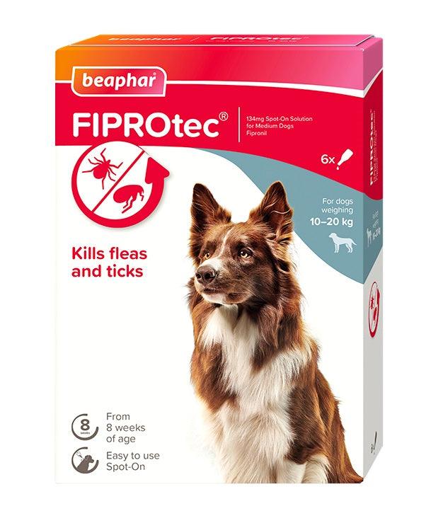 Beaphar FIPROtec Med Dog 6 pipette x6 - North East Pet Shop Beaphar