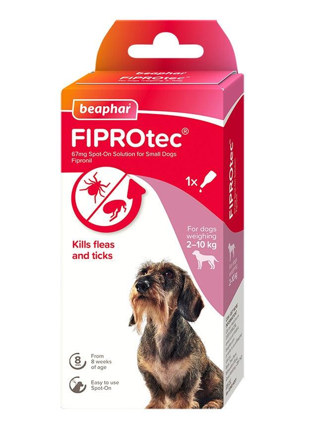 Beaphar FIPROtec Small Dog 1 pipette x6 - North East Pet Shop Beaphar